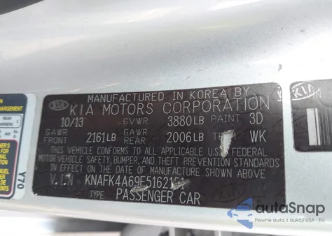 2014 Kia Forte Lx из США, поврежденный, VIN KNAFK4A69E5162151